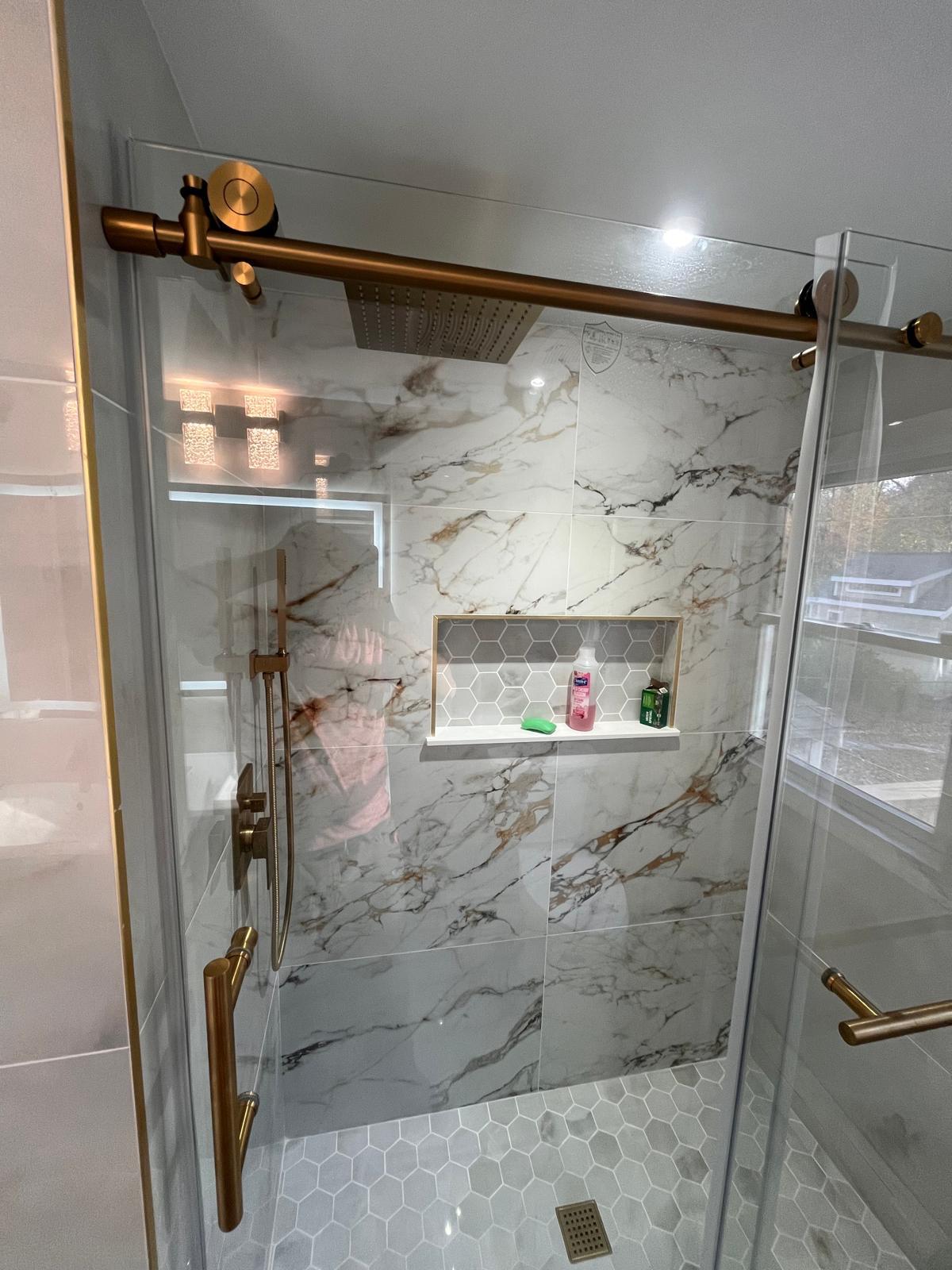 Calacatta Marble Shower